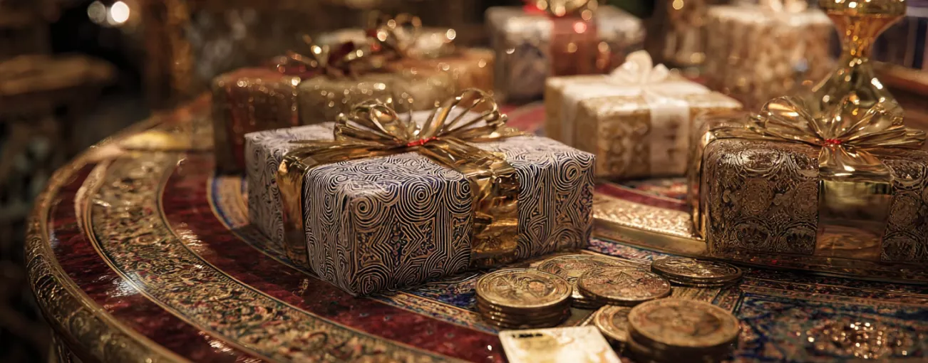 عرض من الأعلى لطاولات الألعاب المليئة بالنشاط في الكازينو